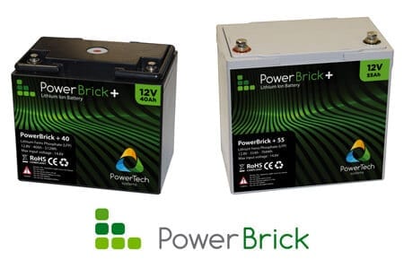 12V – 45Ah Lithium battery – PowerBrick+