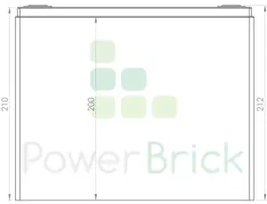 LFP battery 12V-100Ah - Side