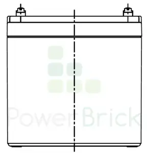 PowerBrick 12V-12Ah - Side