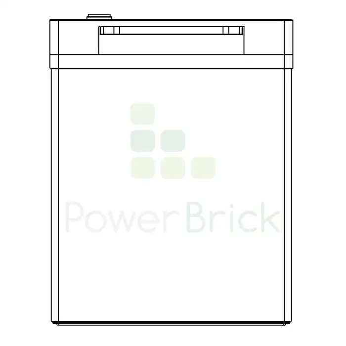 PowerBrick 12V-150Ah-BT-Heater - Side