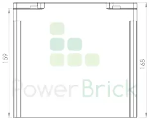 LFP battery 12V-20Ah - Side