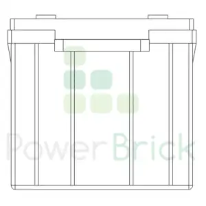 PowerBrick 12V-250Ah - Side