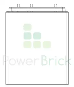 PowerBrick 12V-40Ah - Side