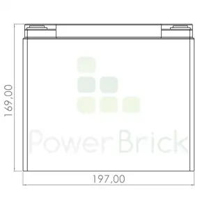 LFP battery 24V-32Ah - Side