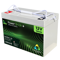 Batteria litio impermeabile PowerTeck Powerbrick + 12V 45Ah