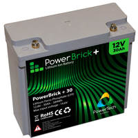 Lithium-Ion Battery 12V - 20Ah - 256Wh PowerBrick+ / LiFePO4 battery